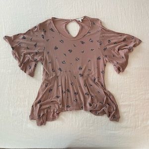 Lucky Brand floral t shirt size S